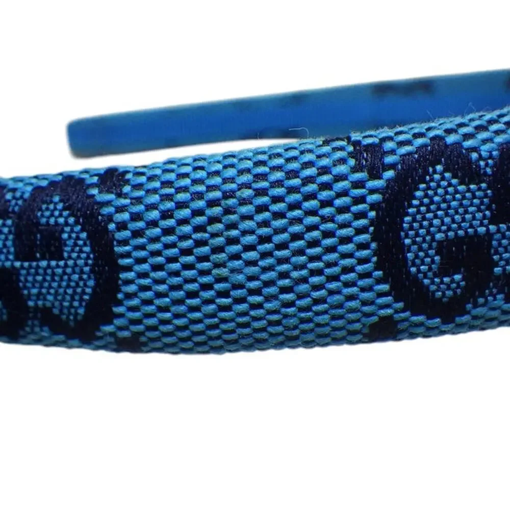 7059 - Gucci Canvas Headband, Light Blue
